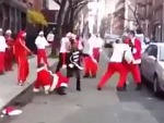 Santa's Brawling In The Street
